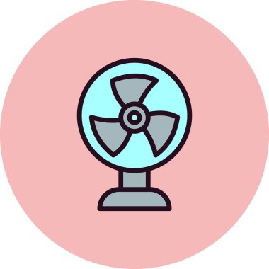 fan simge vektör çizim tasarımı