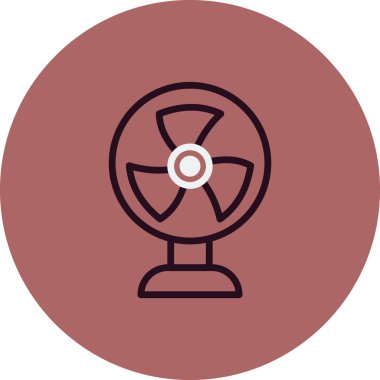 fan simge vektör çizim tasarımı