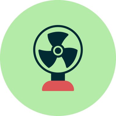 fan simge vektör çizim tasarımı