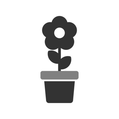 Çiçek simgesinin vektör illüstrasyonu 