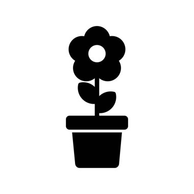 Çiçek simgesinin vektör illüstrasyonu 