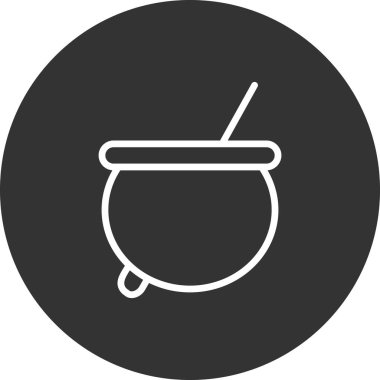 Kazan pişirme ikonu vektörü beyaz arkaplan izole Web ve mobil uygulama tasarımı için, çorba logosu kavramı