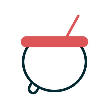 Kazan pişirme ikonu vektörü beyaz arkaplan izole Web ve mobil uygulama tasarımı için, çorba logosu kavramı