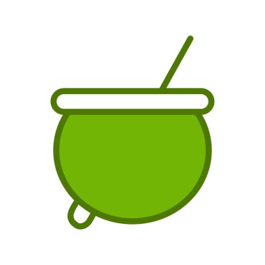 Kazan pişirme ikonu vektörü beyaz arkaplan izole Web ve mobil uygulama tasarımı için, çorba logosu kavramı