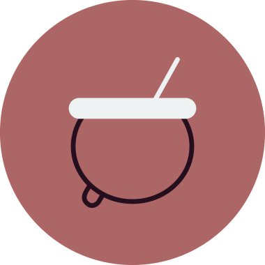 Kazan pişirme ikonu vektörü beyaz arkaplan izole Web ve mobil uygulama tasarımı için, çorba logosu kavramı