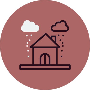 Modern yapı simgesinin vektör illüstrasyonu