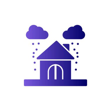 Modern yapı simgesinin vektör illüstrasyonu