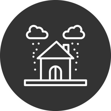 Modern yapı simgesinin vektör illüstrasyonu