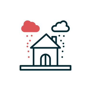 Modern yapı simgesinin vektör illüstrasyonu