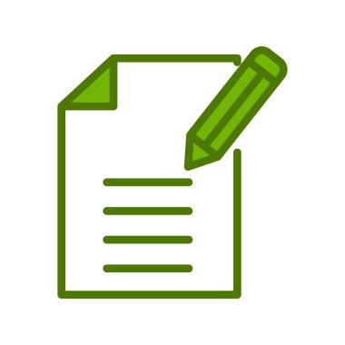 İçerik simgesi. Basit ana hatlı element vektör çizimi 