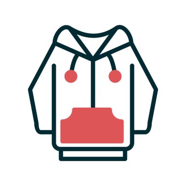 Hoodie simge vektör çizim