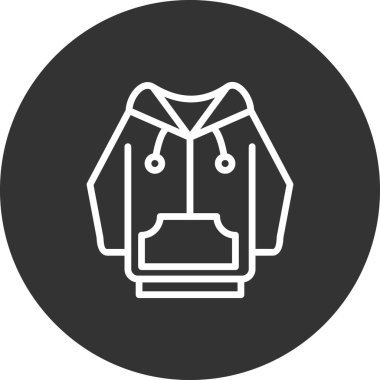 Hoodie simge vektör çizim