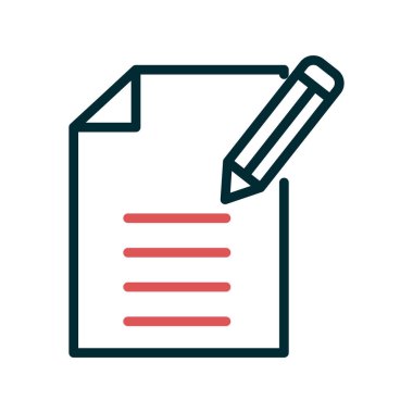 İçerik simgesi. Basit ana hatlı element vektör çizimi 