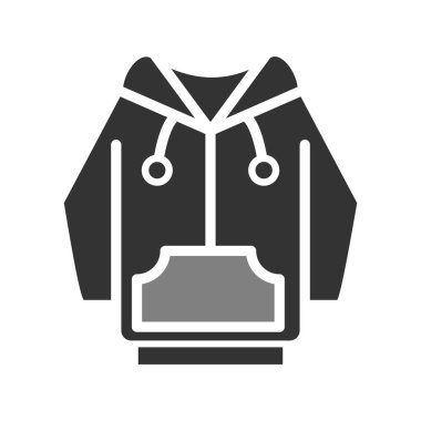 Hoodie simge vektör çizim