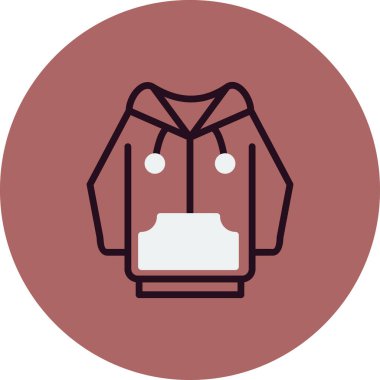 Hoodie simge vektör çizim