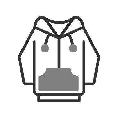 Hoodie simge vektör çizim
