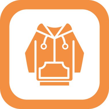 Hoodie simge vektör çizim