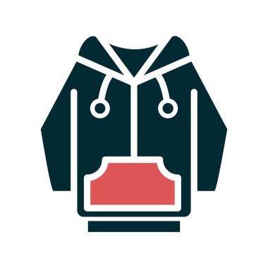 Hoodie simge vektör çizim