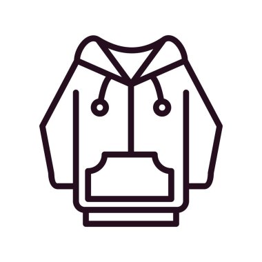 Hoodie simge vektör çizim