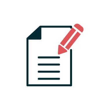 İçerik simgesi. Basit ana hatlı element vektör çizimi 