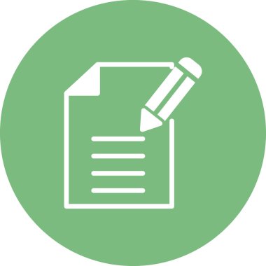 İçerik simgesi. Basit ana hatlı element vektör çizimi 