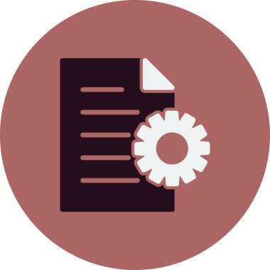 İçerik Yönetimi simgesi. Basit ana hatlı element vektör çizimi 