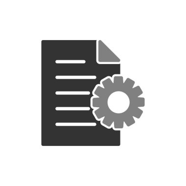 İçerik Yönetimi simgesi. Basit ana hatlı element vektör çizimi 