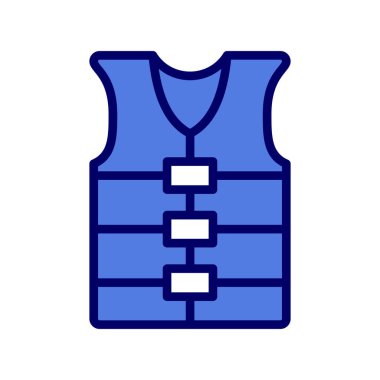 Can yeleği simgesinin vektör illüstrasyonu