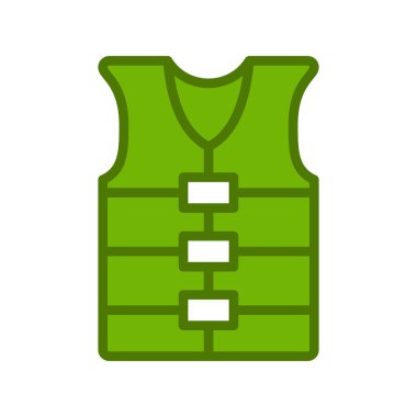 Can yeleği simgesinin vektör illüstrasyonu