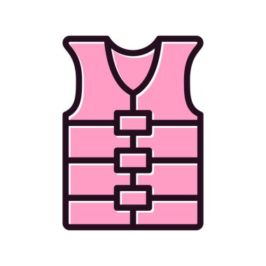 Can yeleği simgesinin vektör illüstrasyonu