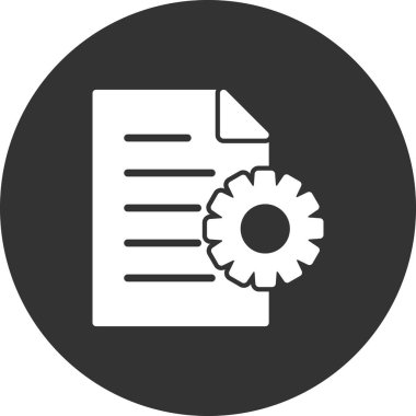 İçerik Yönetimi simgesi. Basit ana hatlı element vektör çizimi 