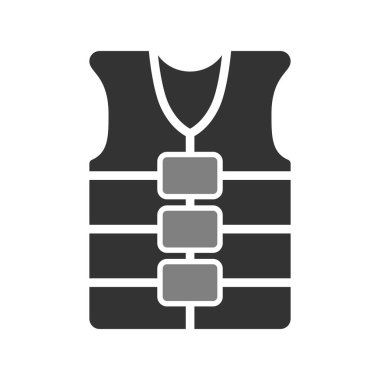 Can yeleği simgesinin vektör illüstrasyonu