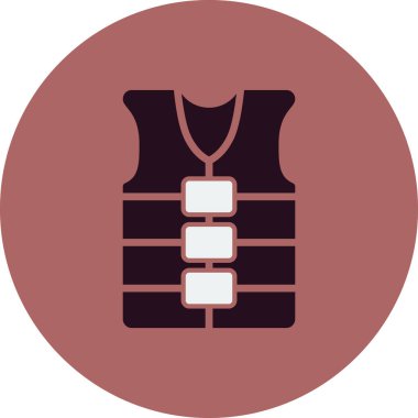 Can yeleği simgesinin vektör illüstrasyonu