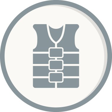 Can yeleği simgesinin vektör illüstrasyonu