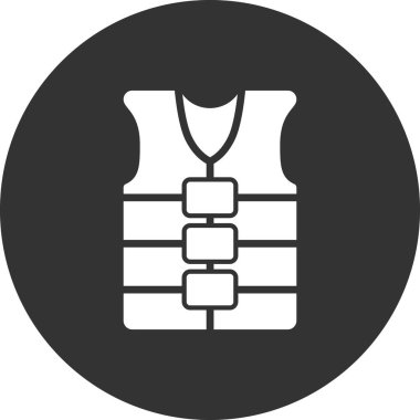 Can yeleği simgesinin vektör illüstrasyonu