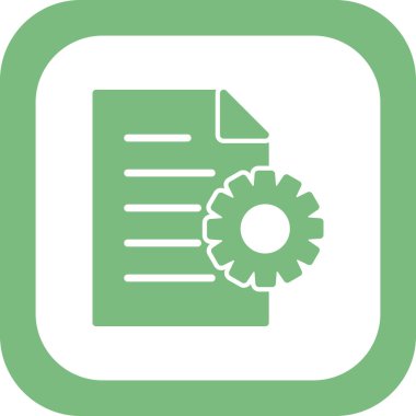 İçerik Yönetimi simgesi. Basit ana hatlı element vektör çizimi 