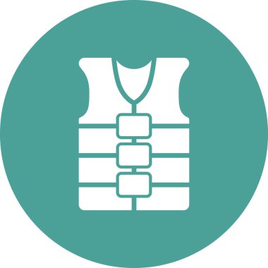 Can yeleği simgesinin vektör illüstrasyonu