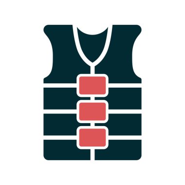 Can yeleği simgesinin vektör illüstrasyonu