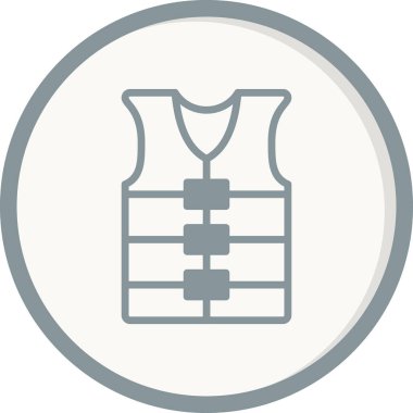 Can yeleği simgesinin vektör illüstrasyonu