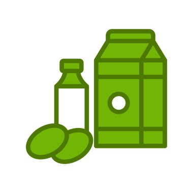 Süt ürünleri vektör sembol modern basit tasarım