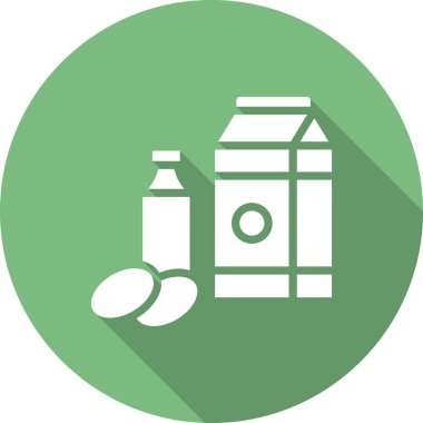 Süt ürünleri vektör sembol modern basit tasarım