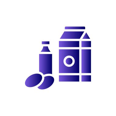 Süt ürünleri vektör sembol modern basit tasarım