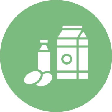 Süt ürünleri vektör sembol modern basit tasarım