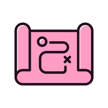 harita modern simgesinin vektör illüstrasyonu