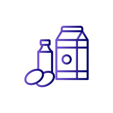 Süt ürünleri vektör sembol modern basit tasarım