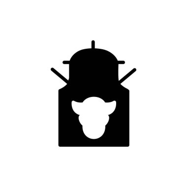 Süt Tankı simgesi, vektör illüstrasyonu