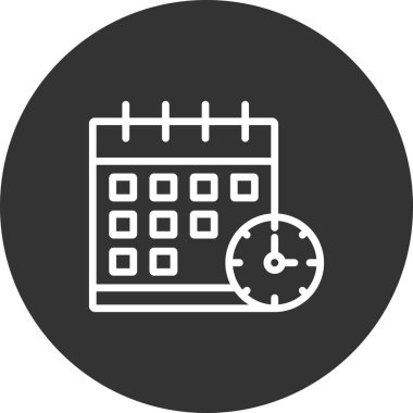 takvim vektörü ince çizgi simgesi