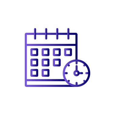 takvim vektörü ince çizgi simgesi