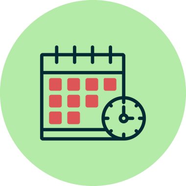 takvim vektörü ince çizgi simgesi