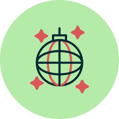 Disko topu. Web simgesi basit tasarım